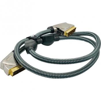 1.5m Metal Gold Tipped SCART Cable OXYPURE PGV7000
