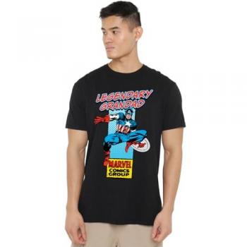 Legendary Grandpa CAP Hero Tee – Black