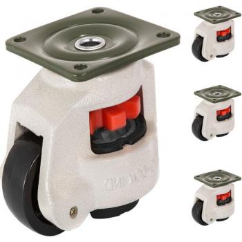 Nylon Wheel Leveling Casters Set