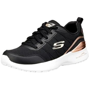 Skechers Femme Skech-Air Dynamight Noir/Or Rose 40 Lavable