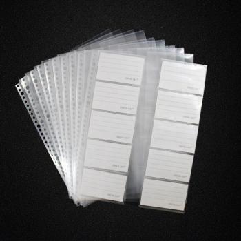 A4 30-Hole Clear Plastic Sleeves for Name Cards