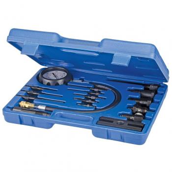 Silverline 1966 Engine Compression Diagnostic Kit – 17 Pieces