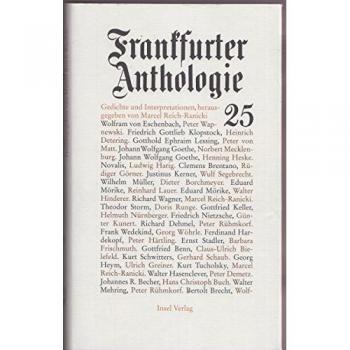 Marcel Reich-Ranicki Frankfurter Anthologie 25. Gedichte Und Interpretationen