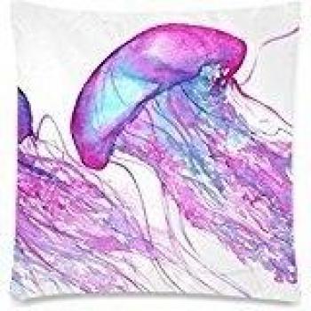 Cojín Cuadrado Aquarelle Medusa