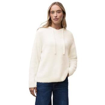 Street One Damen Hooded Sweatshirt – 78 % Polyamid / 12 % Polyacryl / 10 % Baumwolle – Gr. 42, Soft Beige