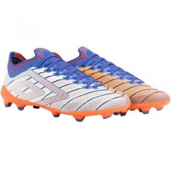 Umbro Velocita Elixir Pro FG Nocken Fußballschuh Weiß Blau