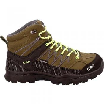 Rigel Mid‑WP Explorer Line Olive/Fluoro Yellow Hiking Footwear – Unisex (UK 6.5)