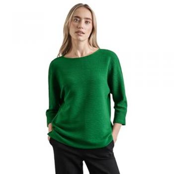 STREET ONE Unifarbenes 3/4-Arm-Shirt für Damen