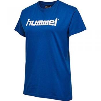Maglietta Hummel logo blu donna