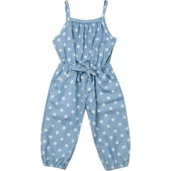 Toddler Girls Summer Dot Sling Romper