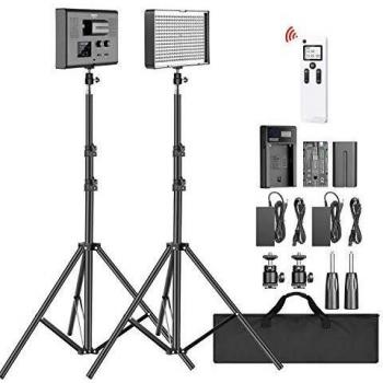 Neewer 2,4G Studio Light Kit 280 LED con Cavalletto e Custodia