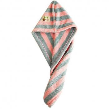 Quick-Dry Coral Fleece Hair Wrap