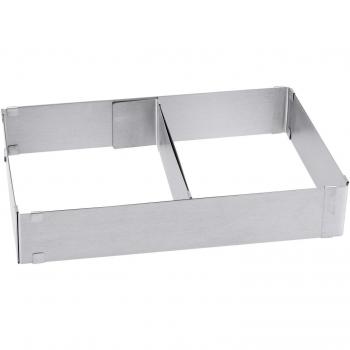 Verstellbarer Pizzarahmen 18,5–34,0 cm – Hoch 5 cm