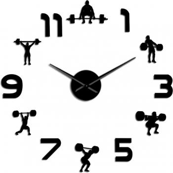 Fitness Decor Giant Wall Clock