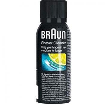 GENUINE BRAUN SHAVING CLEANER AEROSOL SPRAY, LEMON 100ML