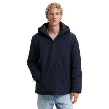 Giacca Tom Tailor Imbottita Blu Sky Captain XL con Cappuccio