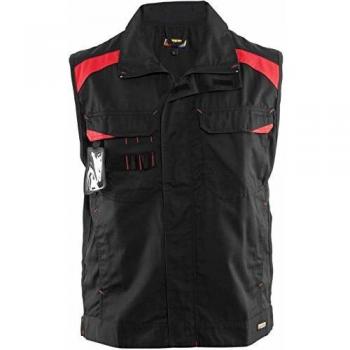 Giacca da lavoro senza maniche 3164 NERO/ROSSO S