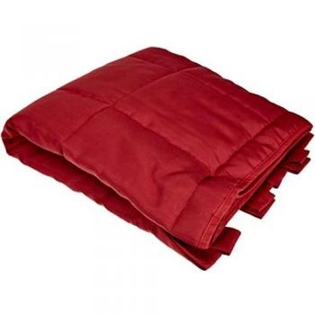 Tête de Lit Rouge Design Tissu Quilted 85 x 160 cm