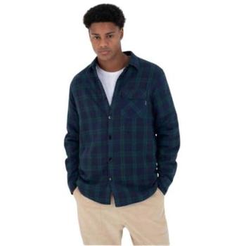 Hurley Camicia Jungle 2XL a Maniche Lunghe con Motivo Verde