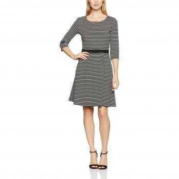 More & More Damen Kleid, Regular Fit, Mehrfarbig