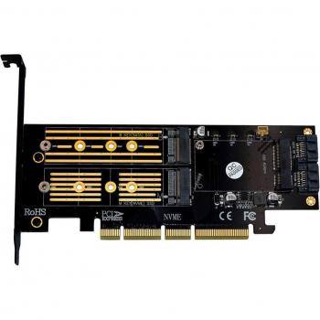 M.2 NGFF NVME to SATA3 Adapter Card with PCI-E 4X Interface and Cable