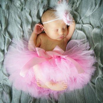 Ensemble tutu et bandeau de photographie pour bébés filles