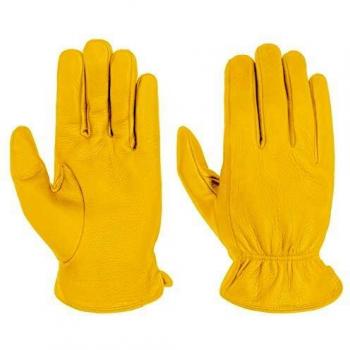 Herren-Hirschleder-Handschuhe Stetson Deer Nappa – Gelb, 10 HS, Herbst/Winter