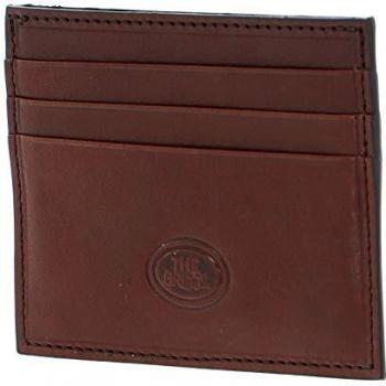 The Bridge ONE SIZE Brown Leather Credit Card Holder (men's)
