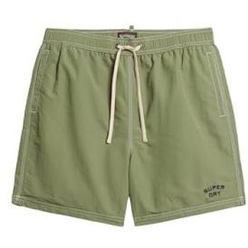 Superdry Costume di nuoto vintage ripstop 17″ Olive Khaki XL