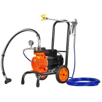 VEVOR Pulvérisateur 900 W – Peinture à membrane, 18 L/min, roulettes