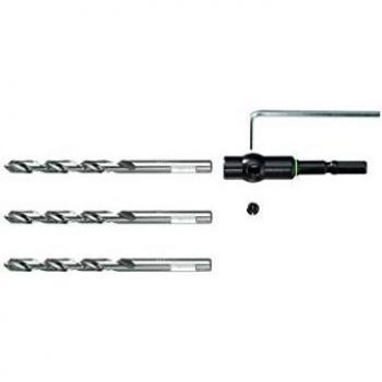Set de forets hélicoïdaux HSS Festool 493428 Centrotec 6,5 mm