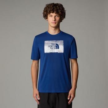 T-Shirt The North Face Foundation Abstract Graphic Manica Corta Blu Navy Bianco – L