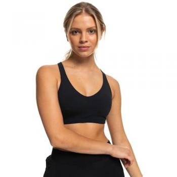 Roxy Heart Into It Sports Bra Dark Gray S Women