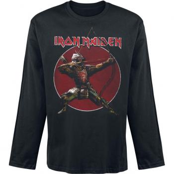 Men's Iron Maiden Eddie Archer Long Sleeve Shirt – Black, Small to Medium