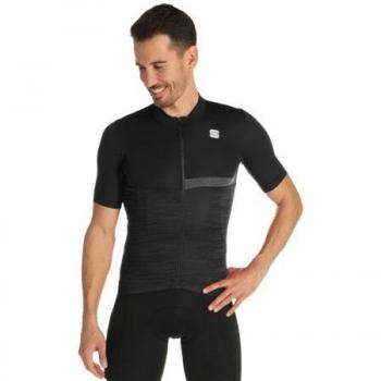 Zwart Fietsshirt Sportful Giara Korte Mouwen XL