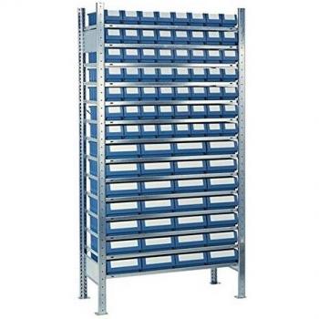 Unidad de Soporte de Acero 2m × 1m × 0,5m con 14 Placas de Almacenaje