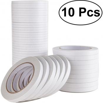 Fotografie und Scrapbooking Doppelseitiges Klebeband, 1,2 x 800 cm, Set von 10