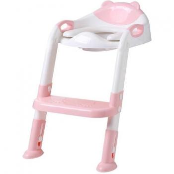 BambinoStep: Escalera Plegable, Asiento Ajustable y Cojín Suave