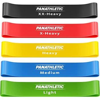 Bande elastiche per esercizi, set di 5 livelli