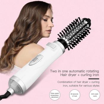 Peine Rizador Secador de Pelo Dual