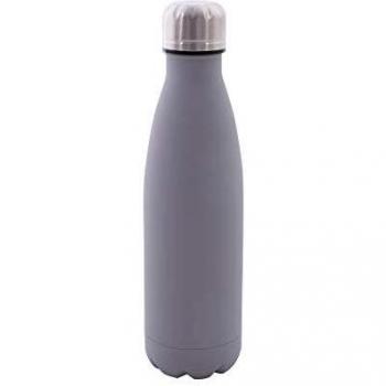 VogueValve 500 mL Stainless Steel Travel Flask – Cement Grey