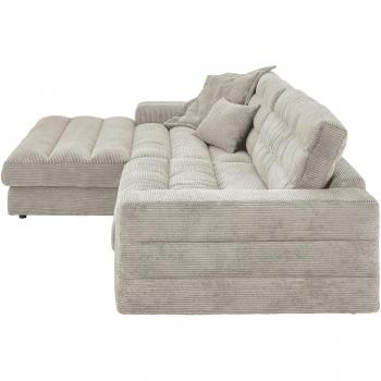 3C Candy Ecksofa Stripes Mega-Lounge, komfortabel und geräumig, L-Form