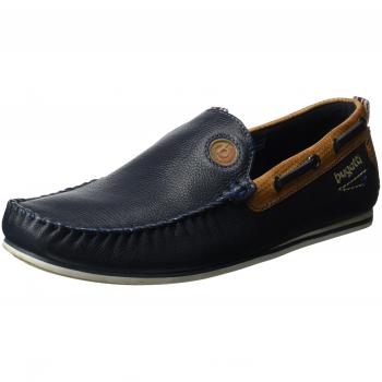 Bugatti F06671 Herren Mokassin, Blau, Größe 43 EU