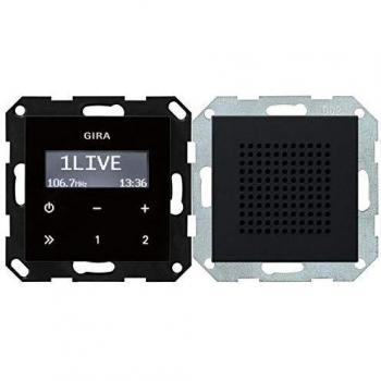 Gira Systeem 55 Inbouwluidspreker Zwartglaslook