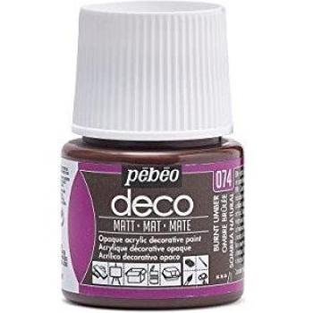 Pébéo Paint: Burnt Umber, Matte, 45 ml