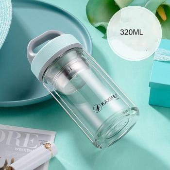 ZOOOBE Glasflasche mit Tee-Infuser