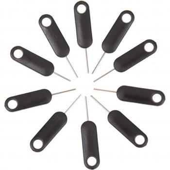 10 pcs SIM Card Ejecting Tool for iPhone 7, 6S, 6 Plus, 5 & Huawei