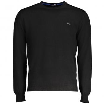 Harmont & Blaine Black Round-neck Sweater
