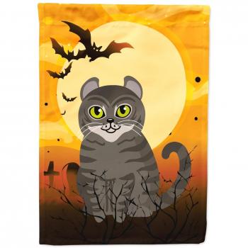 Caroline's Treasures Multicolor Halloween Cat Flag, Garden Size, Small