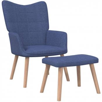 Sillón Relax azul en tela